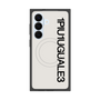 プレミアムスクエアケース with SnapMag［ 1PIU1UGUALE3 - ロゴ vertical - ホワイト ］