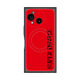 プレミアムスクエアケース with SnapMag［ SUPER PRIVATE - ロゴ - Red&Black ］