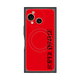 プレミアムスクエアケース with SnapMag［ SUPER PRIVATE - ロゴ - Red&Black ］