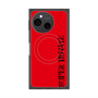 プレミアムスクエアケース with SnapMag［ SUPER PRIVATE - ロゴ - Red&Black ］