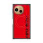 プレミアムスクエアケース with SnapMag［ SUPER PRIVATE - ロゴ - Red&Black ］
