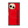 プレミアムスクエアケース with SnapMag［ SUPER PRIVATE - ロゴ - Red&Black ］