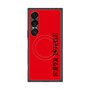 プレミアムスクエアケース with SnapMag［ SUPER PRIVATE - ロゴ - Red&Black ］