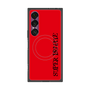 プレミアムスクエアケース with SnapMag［ SUPER PRIVATE - ロゴ - Red&Black ］