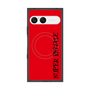 プレミアムスクエアケース with SnapMag［ SUPER PRIVATE - ロゴ - Red&Black ］