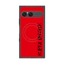 プレミアムスクエアケース with SnapMag［ SUPER PRIVATE - ロゴ - Red&Black ］