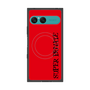 プレミアムスクエアケース with SnapMag［ SUPER PRIVATE - ロゴ - Red&Black ］