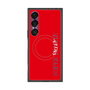 プレミアムスクエアケース with SnapMag［ SUPER PRIVATE - ロゴ - Red ］