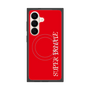 プレミアムスクエアケース with SnapMag［ SUPER PRIVATE - ロゴ - Red ］