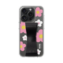 スリムプロテクションケース - STAND & RING RIBBON［ 内藤ルネ - RUNE Flower - Pink ］