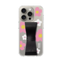 スリムプロテクションケース - STAND & RING RIBBON［ 内藤ルネ - RUNE Flower - Pink ］