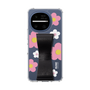 スリムプロテクションケース - STAND & RING RIBBON［ 内藤ルネ - RUNE Flower - Pink ］