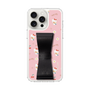 スリムプロテクションケース - STAND & RING RIBBON［ ハローキティ - リボン - ガーリーフラワー ］