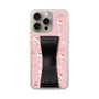 スリムプロテクションケース - STAND & RING RIBBON［ ハローキティ - リボン - ガーリーフラワー ］