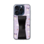 スリムプロテクションケース - STAND & RING RIBBON［ クロミ - リボン - ガーリーフラワー ］
