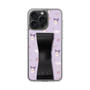 スリムプロテクションケース - STAND & RING RIBBON［ クロミ - リボン - ガーリーフラワー ］