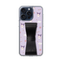 スリムプロテクションケース - STAND & RING RIBBON［ クロミ - リボン - ガーリーフラワー ］