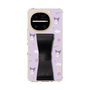 スリムプロテクションケース - STAND & RING RIBBON［ クロミ - リボン - ガーリーフラワー ］