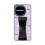 スリムプロテクションケース - STAND & RING RIBBON［ クロミ - リボン - ガーリーフラワー ］