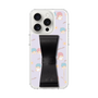 スリムプロテクションケース - STAND & RING RIBBON［ リトルツインスターズ - リボン - ガーリーフラワー ］