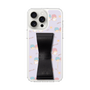 スリムプロテクションケース - STAND & RING RIBBON［ リトルツインスターズ - リボン - ガーリーフラワー ］