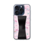 スリムプロテクションケース - STAND & RING RIBBON［ マイメロディ - リボン - カフェ ］