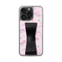 スリムプロテクションケース - STAND & RING RIBBON［ マイメロディ - リボン - カフェ ］