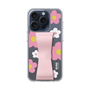 スリムプロテクションケース - STAND & RING RIBBON［ 内藤ルネ - RUNE Flower - Pink ］