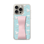 スリムプロテクションケース - STAND & RING RIBBON［ シナモロール - リボン - ガーリーフラワー ］