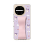 スリムプロテクションケース - STAND & RING RIBBON［ クロミ - リボン - ガーリーフラワー ］