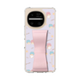 スリムプロテクションケース - STAND & RING RIBBON［ リトルツインスターズ - リボン - ガーリーフラワー ］