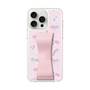 スリムプロテクションケース - STAND & RING RIBBON［ リトルツインスターズ - リボン - お出かけ ］