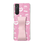 スリムプロテクションケース - STAND & RING RIBBON［ エスターバニー - Pattern ］
