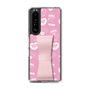 スリムプロテクションケース - STAND & RING RIBBON［ エスターバニー - Pattern ］