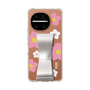 スリムプロテクションケース - STAND & RING RIBBON［ 内藤ルネ - RUNE Flower - Pink ］