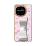 スリムプロテクションケース - STAND & RING RIBBON［ マイメロディ - リボン - カフェ ］