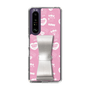 スリムプロテクションケース - STAND & RING RIBBON［ エスターバニー - Pattern ］