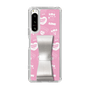 スリムプロテクションケース - STAND & RING RIBBON［ エスターバニー - Pattern ］