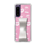 スリムプロテクションケース - STAND & RING RIBBON［ エスターバニー - Pattern ］