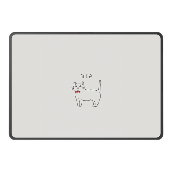 LAVIE SOL着せ替えケース［ 蝶ネクタイねこ - White ］