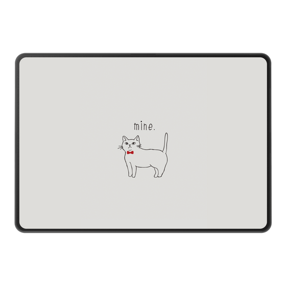 LAVIE SOL着せ替えケース［ 蝶ネクタイねこ - White ］