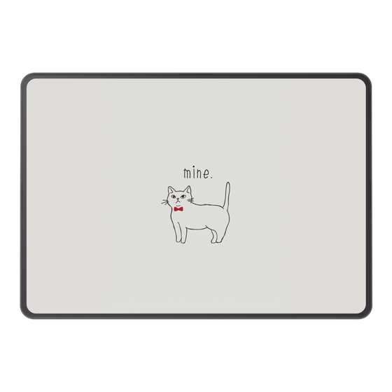 LAVIE SOL着せ替えケース［ 蝶ネクタイねこ - White ］