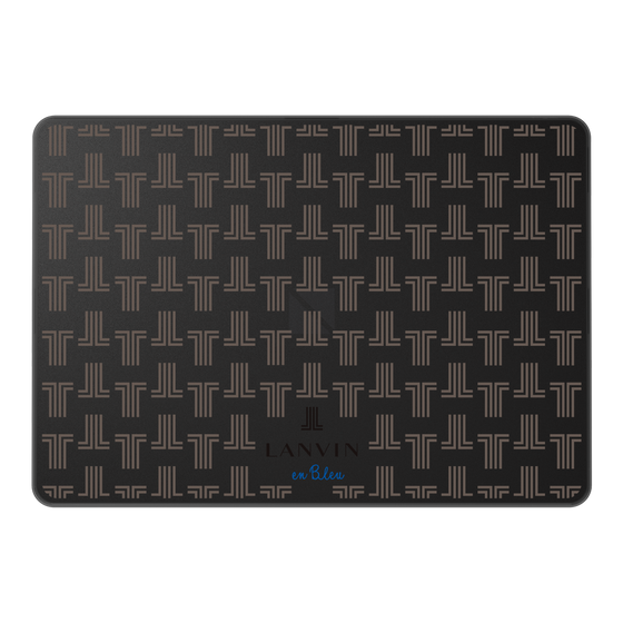 LAVIE SOL着せ替えケース［ LANVIN en Bleu - Monogram - Black ］