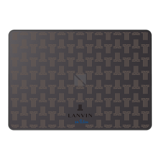 LAVIE SOL着せ替えケース［ LANVIN en Bleu - Monogram - Black ］