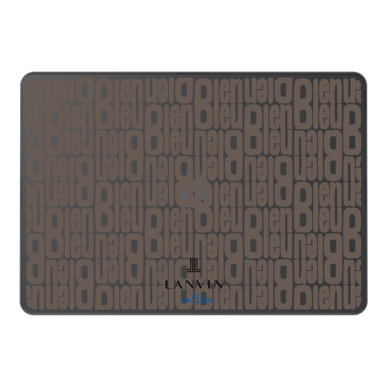 LAVIE SOL着せ替えケース［ LANVIN en Bleu - Logo Pattern - Black ］