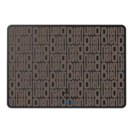 LAVIE SOL着せ替えケース［ LANVIN en Bleu - Logo Pattern - Black ］