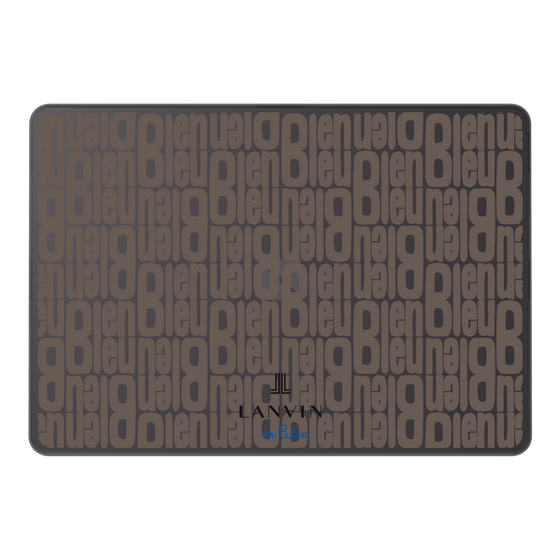 LAVIE SOL着せ替えケース［ LANVIN en Bleu - Logo Pattern - Black ］