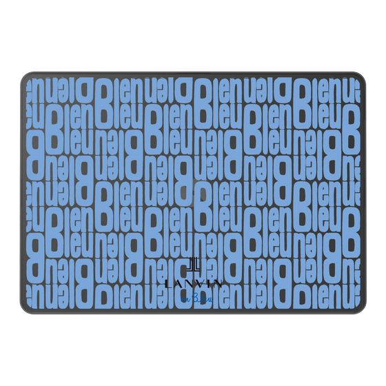 LAVIE SOL着せ替えケース［ LANVIN en Bleu - Logo Pattern - Blue ］