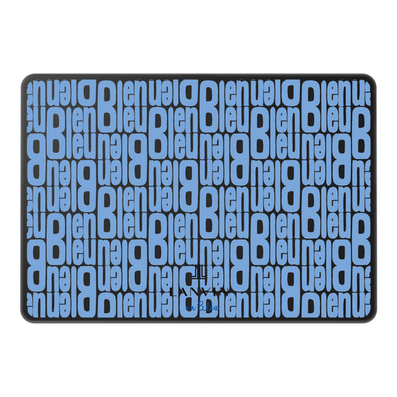 LAVIE SOL着せ替えケース［ LANVIN en Bleu - Logo Pattern - Blue ］