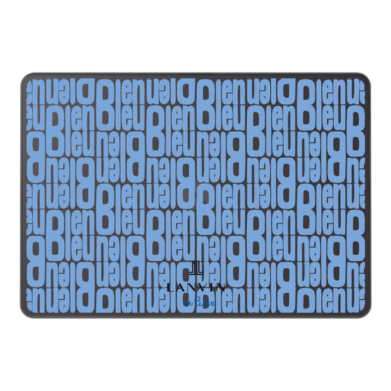 LAVIE SOL着せ替えケース［ LANVIN en Bleu - Logo Pattern - Blue ］